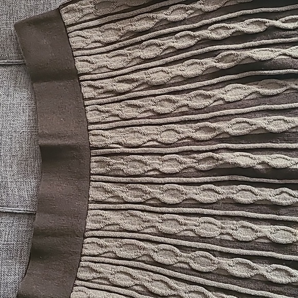 Y2K mossimo wool blend midi skirt‎ Two toned browns designs size Small - Picture 14 of 16